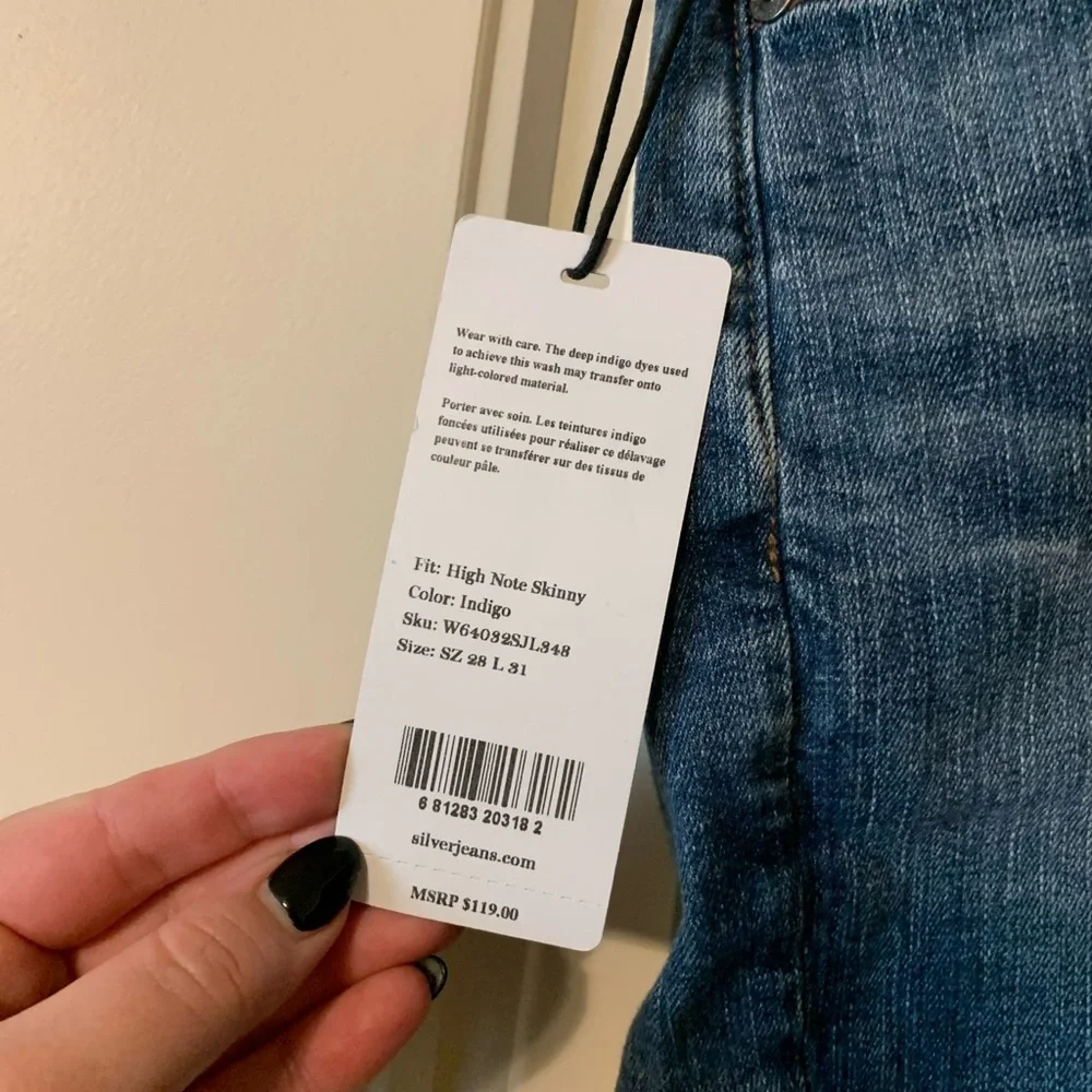 Plus Size Silver Jeans - Picture 4 of 9